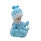 Sujet Figurine Baptême Bébé garçon sur coussin