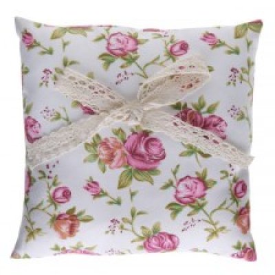 ARCHIVES  - Coussin Alliances Mariage Liberty 18x18 cm : illustration