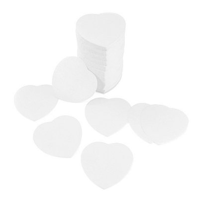 ARCHIVES  - Confettis coeur blanc en papier - 100 g : illustration