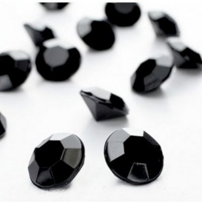 Dco de table Communion  - Diamants De Table Noir 10 mm Dco Mariage (lot de ... : illustration