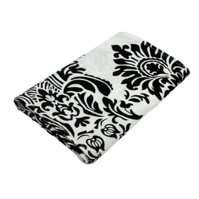 Dcoration de Table  - Chemin de Table Baroque Noir et Blanc : illustration