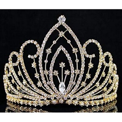 Mariage thme or  - Diadme Mariage Dor Diademe de Miss  : illustration