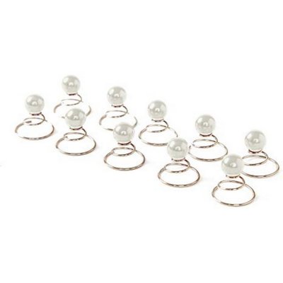 Bijoux de Mariage  - Epingle spirales curlie dor cheveux mariage perle ... : illustration