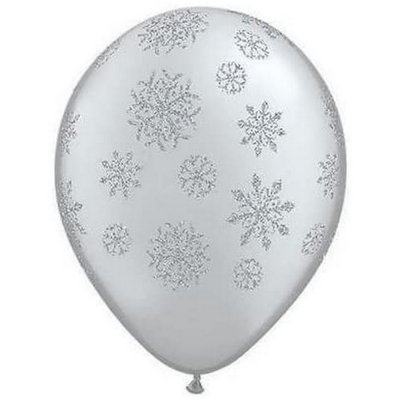 Mariage thme argent / gris  -  Ballon Flocon de Neige Argent Dcoration Nol / Mariage ... : illustration