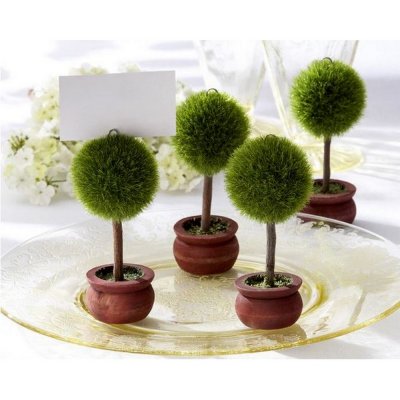 Dcoration de Table Mariage  - Marque place mariage mini arbre  (lot de 5) : illustration