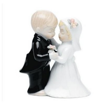 Decoration Mariage  - Figurine mariage couple de mariés romantique  : illustration