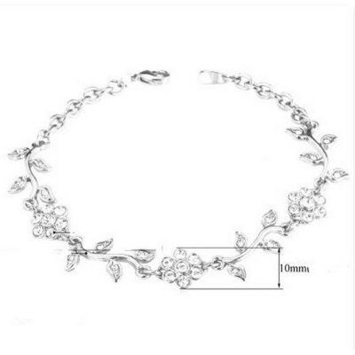 Bijoux de Mariage  - Bracelet Mariage Plaqué Argent oxydes de zirconium ... : illustration