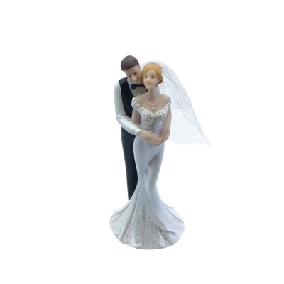 Dcoration de Table Mariage  - Sujet rsine couple de maris romantique : illustration