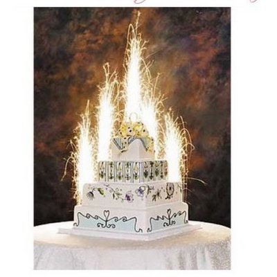 Bougie dcoration mariage  - 4 Fontaines des Glaces Mariage 17 Cm : illustration