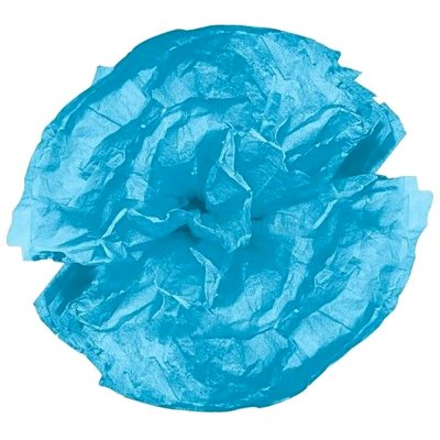 Décoration de Salle de Mariage  - 10 boules pompons fleurs en papier de soie turquoise : illustration
