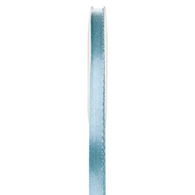 Noeuds, rubans Mariage  - Ruban satin bleu ciel 6 mm x 25 mètres : illustration