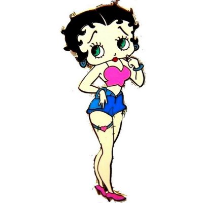 Bijoux de mariage : broches  - Broche Femme Bijoux Plaqu Or Betty Boop : illustration