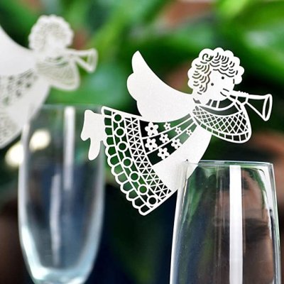 Decoration Mariage  - Marque-Place Ange (Lot de 10) : illustration