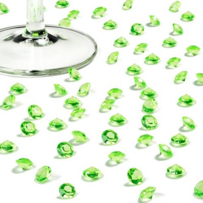 Dco de table Communion  - Diamants Dcoratif Vert 10 mm Dco Table Mariage (lot ... : illustration