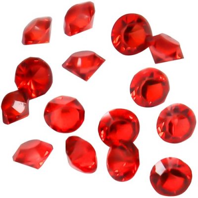 Décoration de Table Mariage  - Diamants Décoratif Rouge 10 mm Déco Table Mariage ... : illustration