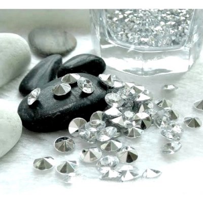 Decoration Mariage  - Diamants De Table Argent 10 mm Déco Mariage X 500 : illustration