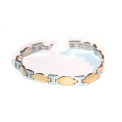 Bijoux de Mariage  - Bracelet acier homme femme bijoux ton argent et ton ... : illustration