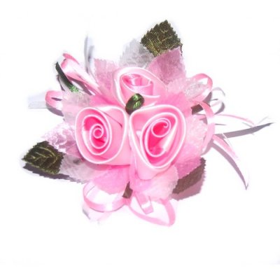 Pour Enfant d'honneur  - Boutonnire Accessoire homme Mariage Rose   : illustration