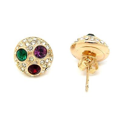 Bijoux de mariage : boucles d'oreille  - Boucles clou d'oreilles mariage - Bijoux femme ton ... : illustration