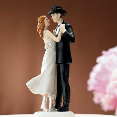 ARCHIVES  - Figurine mariage western ou country : illustration
