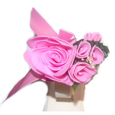 Mariage thme conte de fe  - Bracelet  fleur rose demoiselle dhonneur bracelet ... : illustration