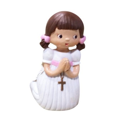 Figurines de Communion  - Sujet Figurine Communiante Agenouille les Mains Jointes : illustration