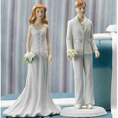 Decoration Mariage  - Figurine lesbienne pour gâteau mariage -  : illustration