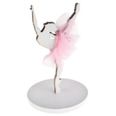 Marque-places de Communion  - Marque place ballerine silhouette de danseuse : illustration