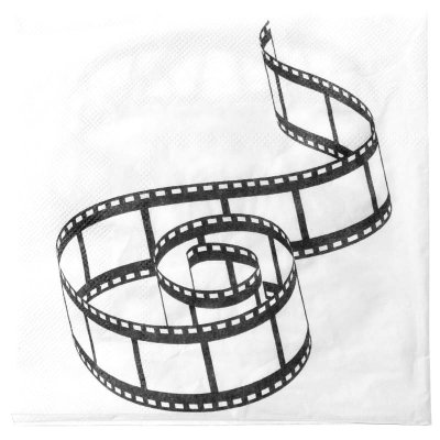 Mariage thme cinma  -  Serviette en papier pellicule cinma ( Lot de 20 ... : illustration
