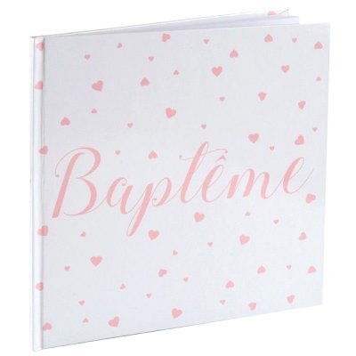 Dcoration de Baptme  - Livre d'or Baptme corail : illustration