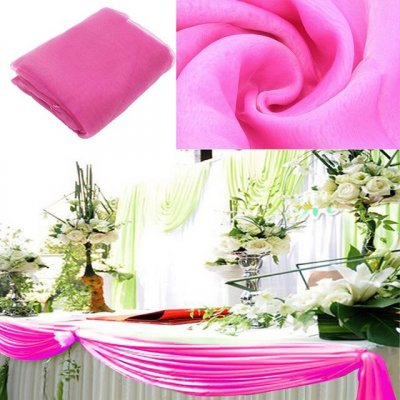 Dcoration de Table  - Rouleau organza fuchsia pour dcoration de mariage ... : illustration