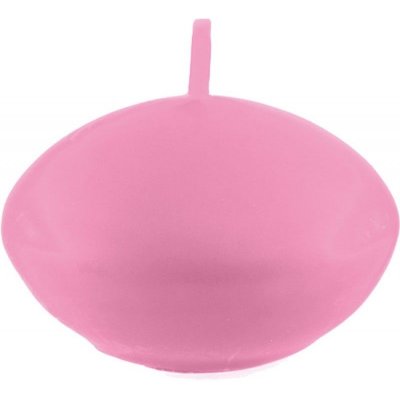 Dco de table Baptme  - Bougie flottante rose x 6 pices : illustration