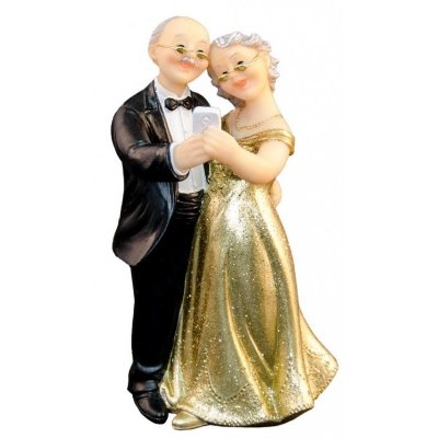 Decoration Mariage  - Figurine Mariage Selfie- Noces d'Or 11,8cm : illustration