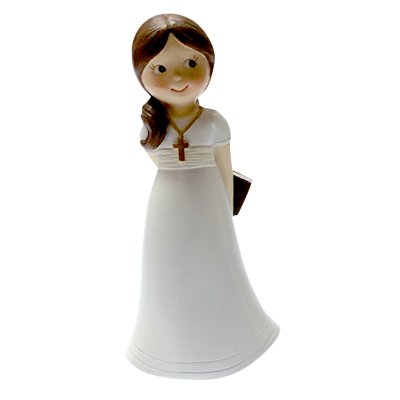 Décoration de Fête, Anniversaire, Mariage, Baptême  - Figurine communiante au sourire timide : illustration