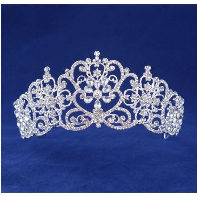 Bijoux de Mariage  - Serre-tte Mariage Diademe Argent Cristal Clair : illustration