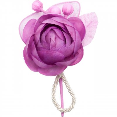ARCHIVES  - Grosse rose  drages lilas (2 raquettes) : illustration