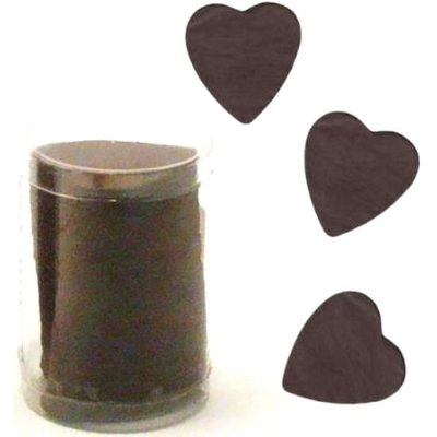 Dco de table Communion  - Confettis coeur chocolat en papier - 100 g : illustration