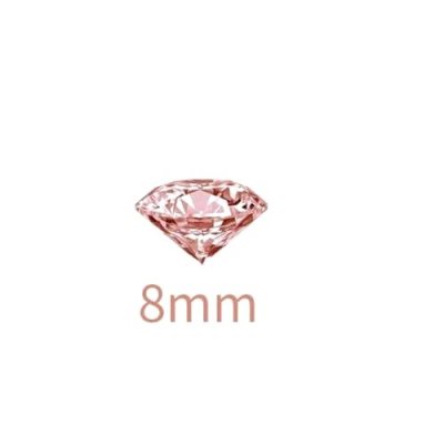 Dco de table Communion  - Confettis diamants rose gold 8 mm - Lot de 100 : illustration
