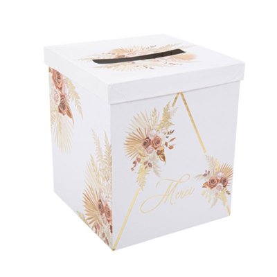 Urnes et Tirelires Mariage  - Urne Merci - Collection Coachella : illustration