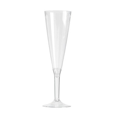 Decoration Mariage  - 10 fltes  champagne cristal monobloc 13,5 cl : illustration