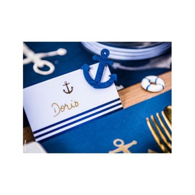 Decoration Mariage  - 10 marque place Mariage Ancre thme mer : illustration