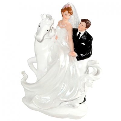 Mariage thme Princesse  - Figurine Mariage Cheval Blanc : illustration