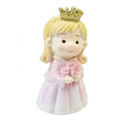 Figurines de Communion  - Figurine baptme petite princesse 6 cm : illustration