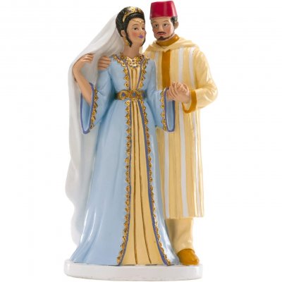 Dcoration de Table Mariage  - Figurine mariage orientaux 18 cm : illustration