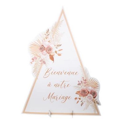 Decoration Mariage  - Panneau cartonn tipi  votre mariage : illustration