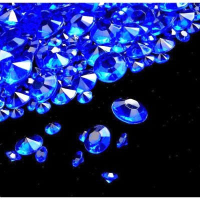 Decoration Mariage  - Diamant de table bleu marine 4,5 mm, 8 mm et 10 mm ... : illustration