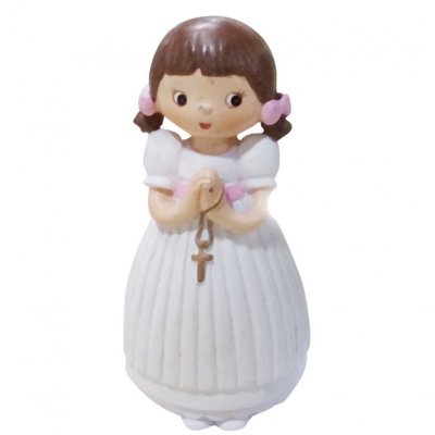 Dcoration de Communion  - Figurine communiante debout mains jointes : illustration