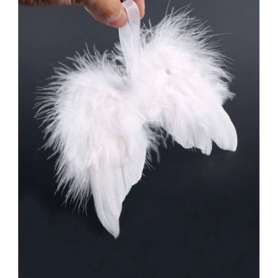 Dcoration de Baptme  - Ailes d'Ange Plumes Blanches Dcoration Plumes Mariage : illustration