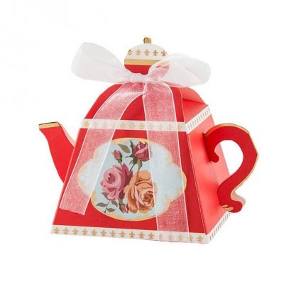 Decoration Mariage  - 5 Botes  drages thire rouges : illustration