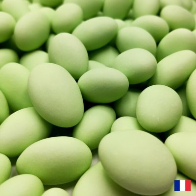 Drages aux amandes Avola pas cher  - Drages 45 % amandes avola dauphine vert tilleul 250 ... : illustration